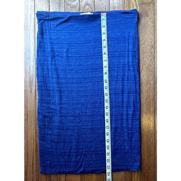 Loft Pull on fitted Blue Pencil skirt Size Small - Picture 5 of 6